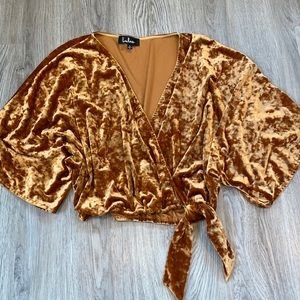 Lulus Crushed Velvet Top